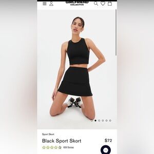 Girlfriend collective tennis skirt!